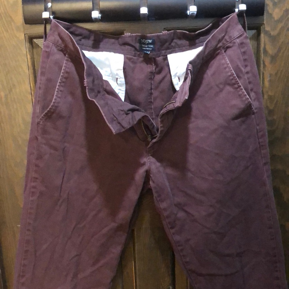 J. Crew Sutton Pants (Burgundy)